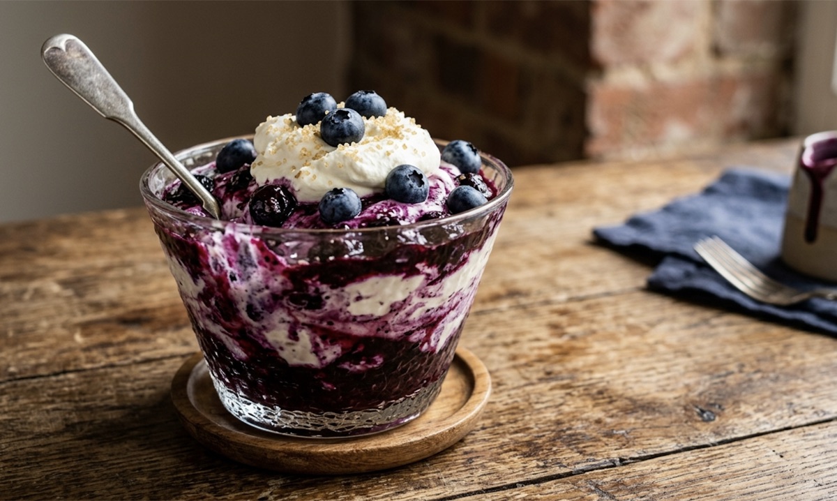 Blueberry fool