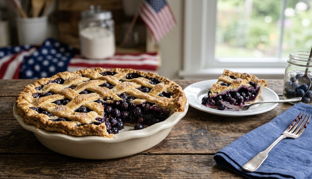 Blueberry pie americano