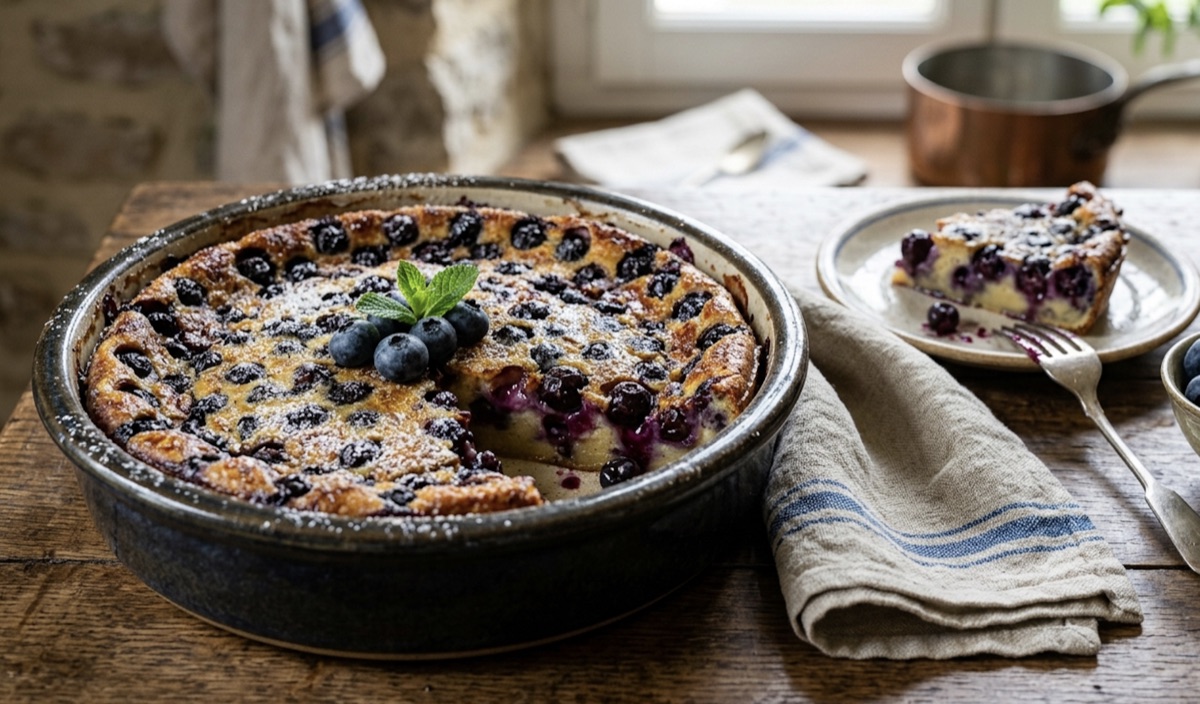 Clafoutis de arándanos