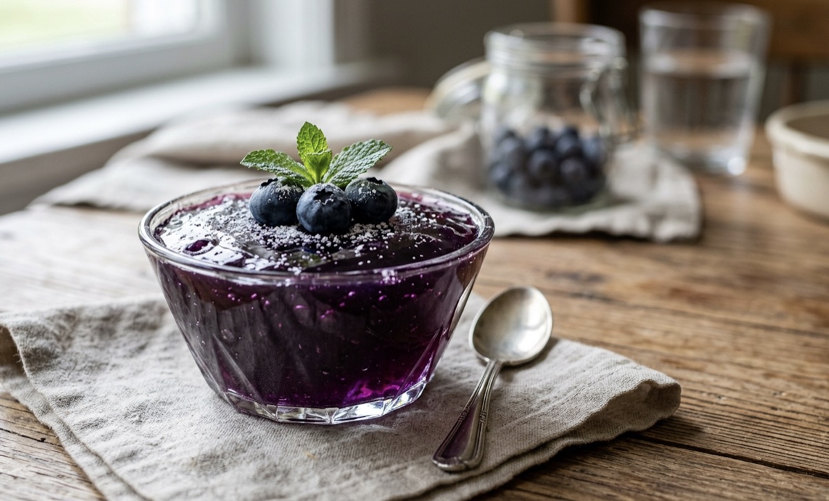 Gelatina de arándanos