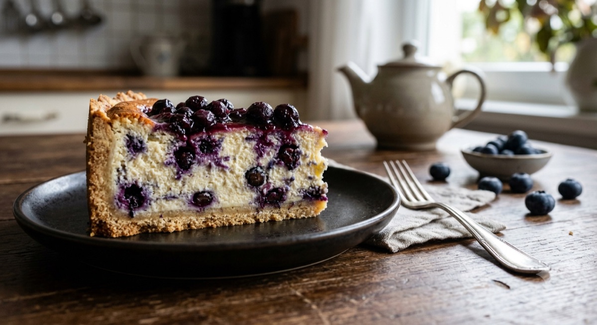 Käsekuchen de arándanos