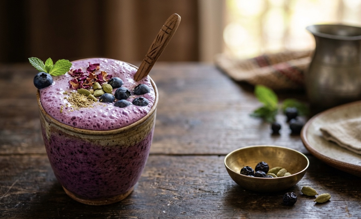 Lassi de arándanos