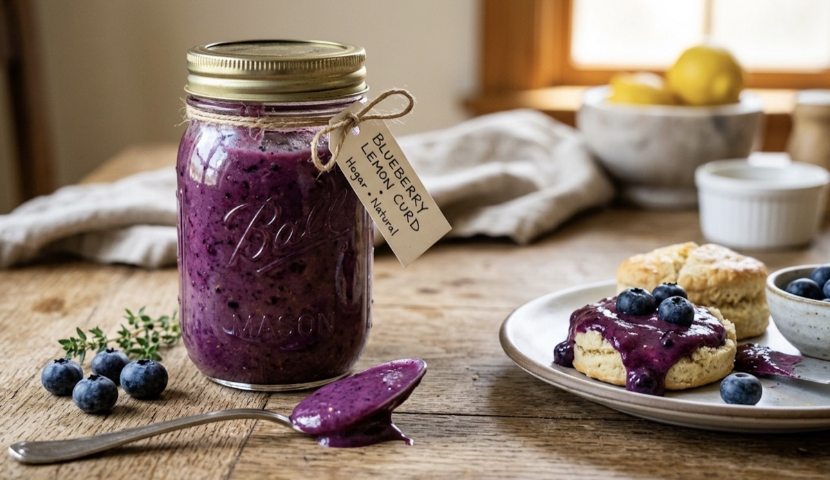 Blueberry lemon curd