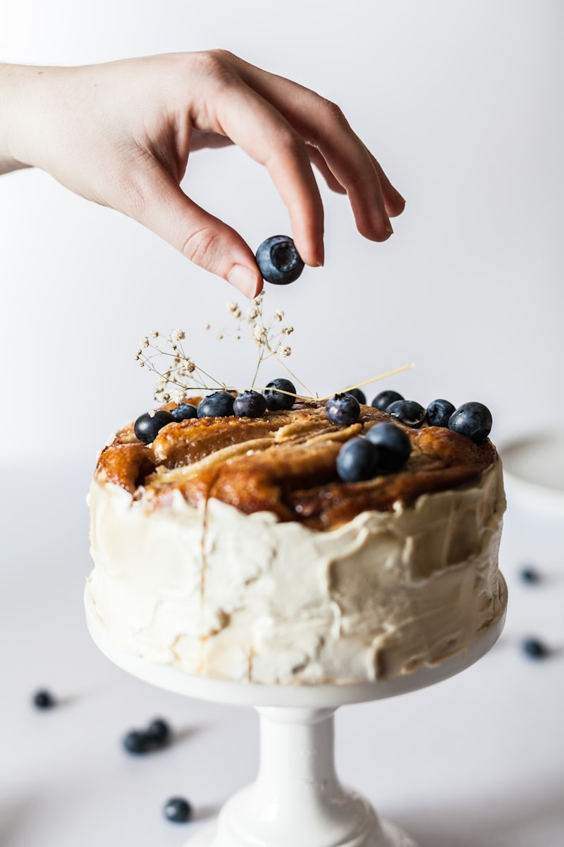 Pancakes de arándanos y avena